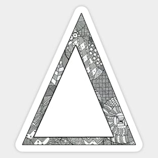 Delta Zentangle Sticker